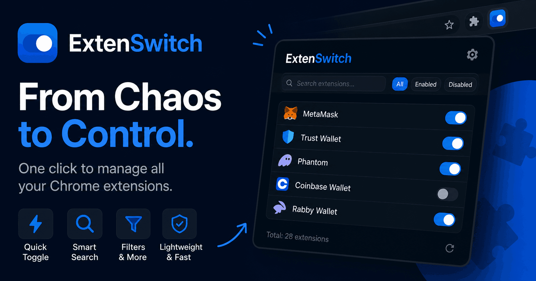 From Chaos to Control: The Journey of Creating ExtenSwitch for Chrome