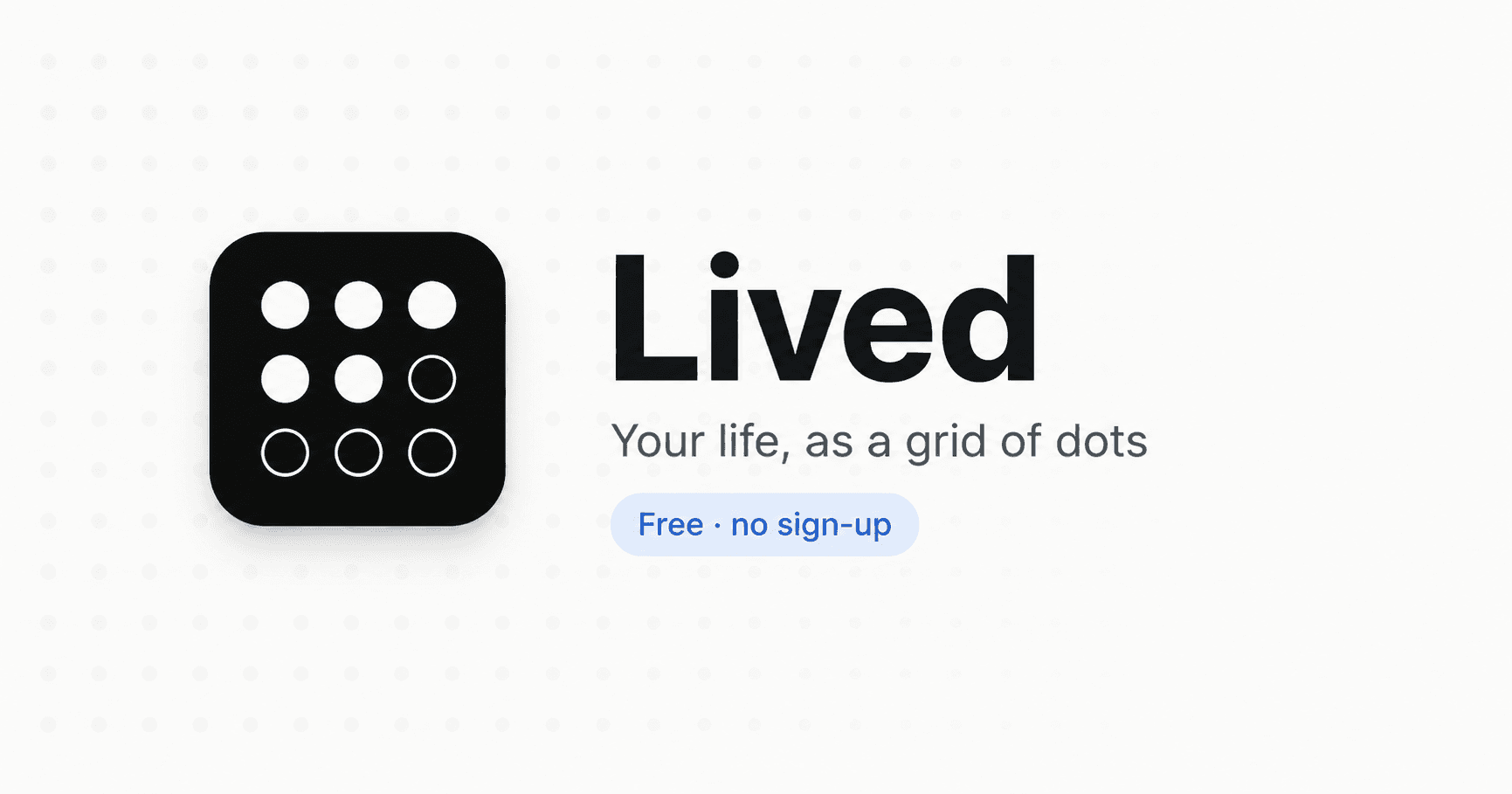 Lived: I Turned My Life Into a Grid of Dots