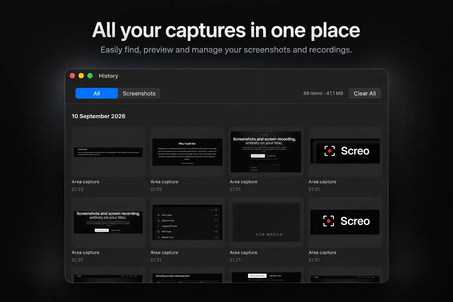 Screo: One Day to Write, One Month to Ship — Building My Own CleanShot Alternative
